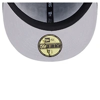 Men's New Era Black Las Vegas Raiders  Oversized 59FIFTY Fitted Hat