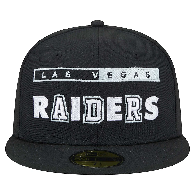 Casquette ajustée Ransom 59FIFTY des Las Vegas Raiders de New Era pour homme