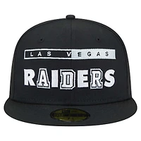 Casquette ajustée Ransom 59FIFTY des Las Vegas Raiders de New Era pour homme