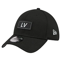 Men's New Era  Black Las Vegas Raiders Scoreboard 39THIRTY Flex Hat