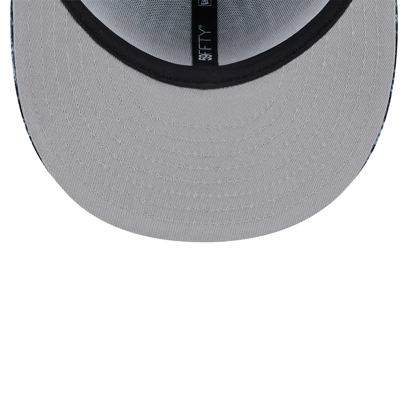 Casquette ajustée Shibori 59FIFTY Las Vegas Raiders New Era noire pour hommes