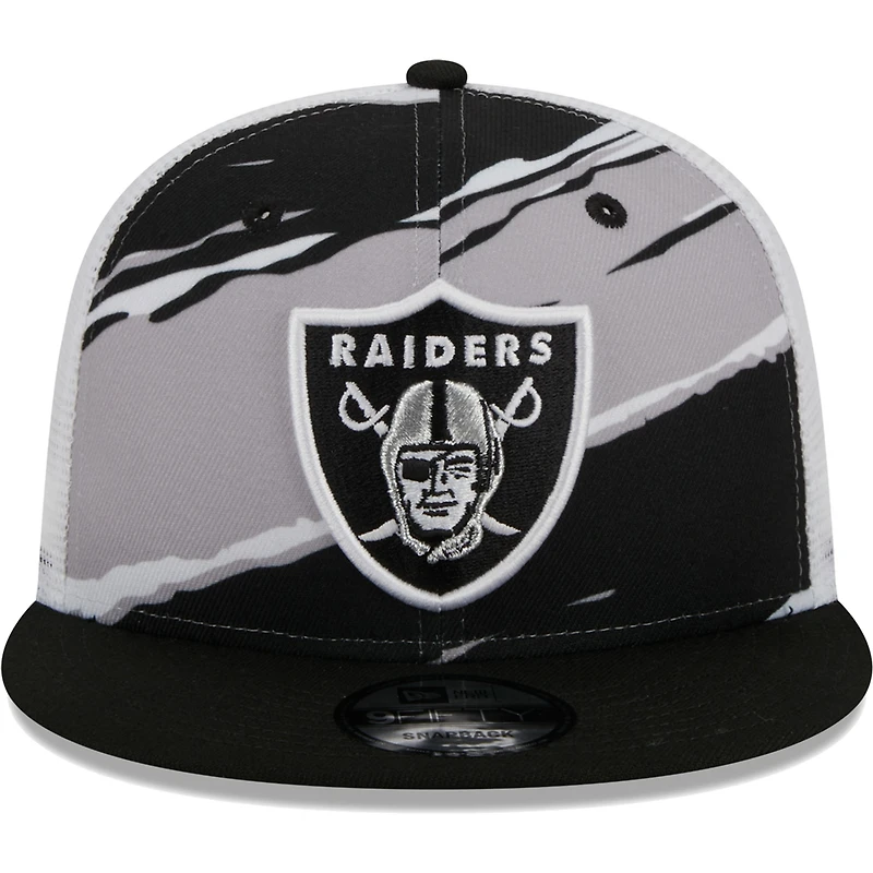 Casquette snapback noire Las Vegas Raiders Tear Trucker 9FIFTY New Era pour homme