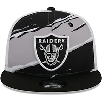 Casquette snapback noire Las Vegas Raiders Tear Trucker 9FIFTY New Era pour homme