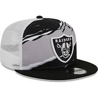 Casquette snapback noire Las Vegas Raiders Tear Trucker 9FIFTY New Era pour homme