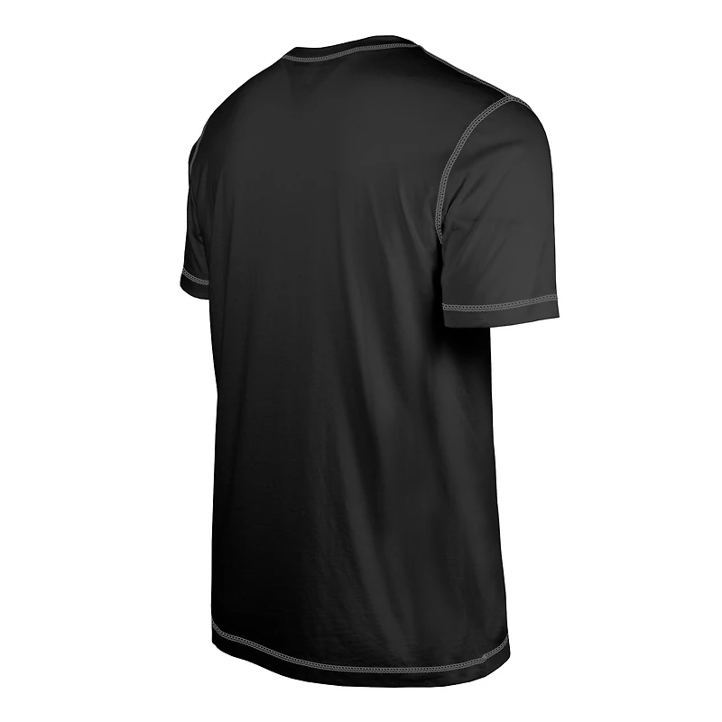 T-shirt noir à imprimé Third Down Puff des Las Vegas Raiders New Era pour hommes