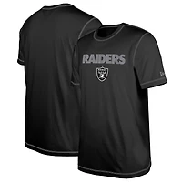 T-shirt noir à imprimé Third Down Puff des Las Vegas Raiders New Era pour hommes