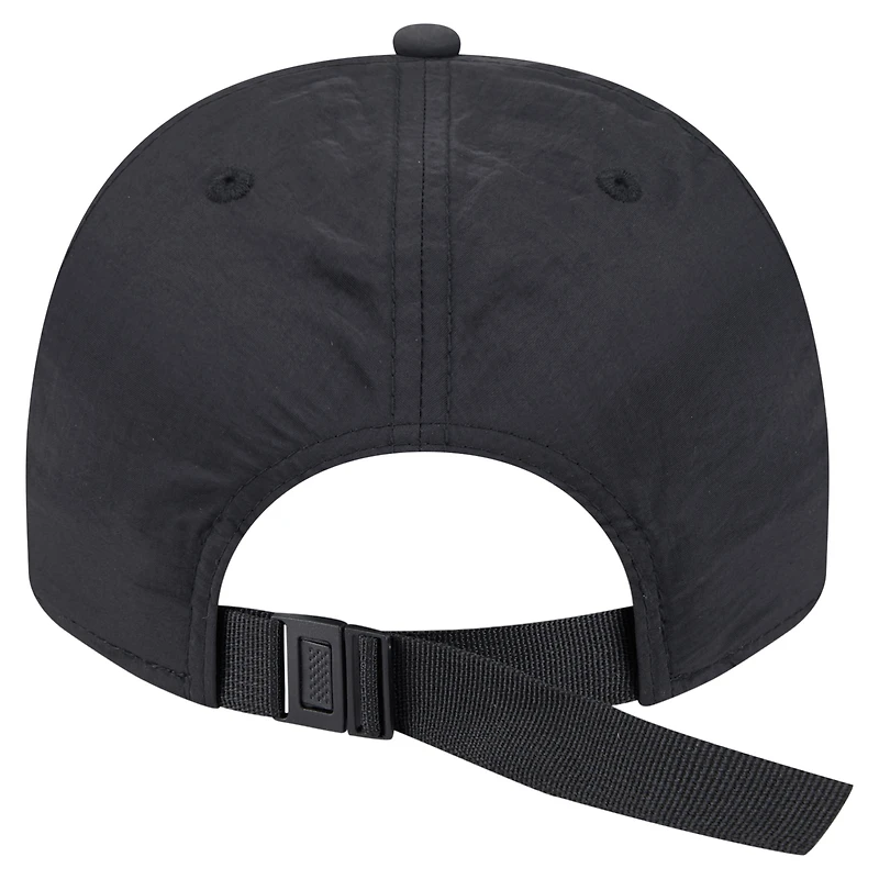 Casquette de golf à rabat noir Las Vegas Raiders Throwback Brush de New Era pour homme