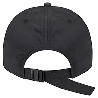 Casquette de golf à rabat noir Las Vegas Raiders Throwback Brush de New Era pour homme