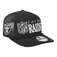Men's New Era Black Las Vegas Raiders Throwback Foam 19TWENTY Adjustable Hat