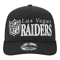 Men's New Era Black Las Vegas Raiders Throwback Foam 19TWENTY Adjustable Hat