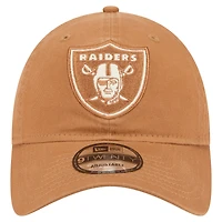Men's New Era Brown Las Vegas Raiders  Stamp 9TWENTY Adjustable Hat