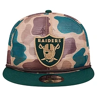Casquette snapback camouflage New Era 9FIFTY pour homme, motif camouflage canard des Las Vegas Raiders