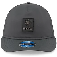 Men's New Era Charcoal Las Vegas Raiders 2025 Sideline Cold Weather Retro Crown 59FIFTY Fitted Hat