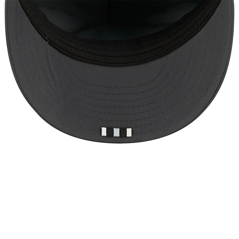 Men's New Era Charcoal Las Vegas Raiders 2025 Sideline Cold Weather Retro Crown 59FIFTY Fitted Hat