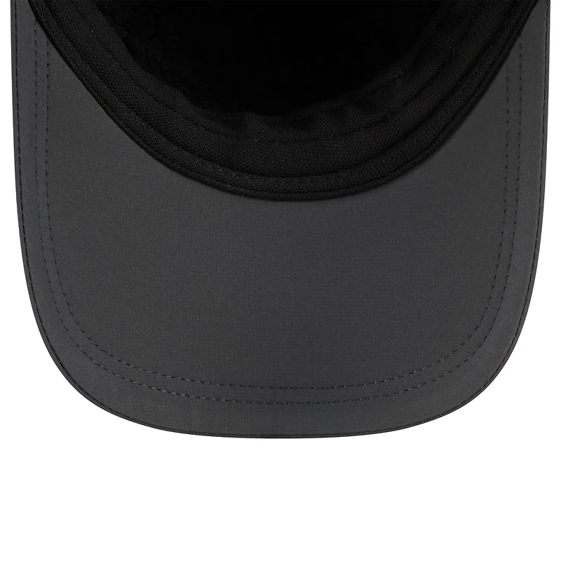 Men's New Era Charcoal Las Vegas Raiders 2025 Sideline Cold Weather Runner Dog Ear Adjustable Hat