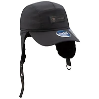 Men's New Era Charcoal Las Vegas Raiders 2025 Sideline Cold Weather Runner Dog Ear Adjustable Hat