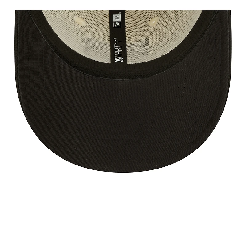 Men's New Era Cream/Black Las Vegas Raiders 2022 Sideline - 39THIRTY 2-Tone Flex Hat