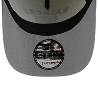 Casquette snapback New Era 9FIFTY A-Frame crème/noir pour homme, Las Vegas Raiders, draft NFL 2025