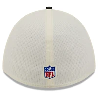 Men's New Era  Cream/Black Las Vegas Raiders 2026 NFL Training Camp 39THIRTY M-Crown Flex Hat