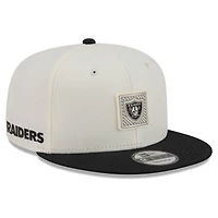 Men's New Era  Cream/Black Las Vegas Raiders 2026 NFL Training Camp 9FIFTY Snapback Hat