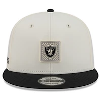 Men's New Era  Cream/Black Las Vegas Raiders 2026 NFL Training Camp 9FIFTY Snapback Hat