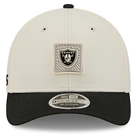 Casquette ajustable New Era crème/noire Las Vegas Raiders 2026 NFL Training Camp 9FORTY pour homme