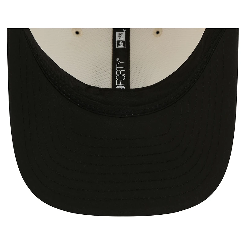 Men's New Era  Cream/Black Las Vegas Raiders 2026 NFL Training Camp 9FORTY Adjustable Hat
