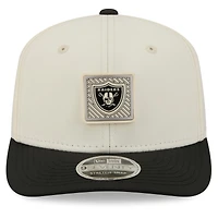 Men's New Era  Cream/Black Las Vegas Raiders 2026 NFL Training Camp 9SEVENTY Adjustable Hat