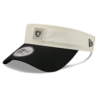 Men's New Era  Cream/Black Las Vegas Raiders 2026 NFL Training Camp Adjustable Visor