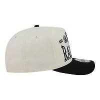 Men's New Era  Cream/Black Las Vegas Raiders A-Frame 9FIFTY Snapback Hat
