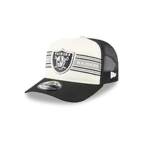 Casquette snapback New Era 9FIFTY Trucker à imprimé Las Vegas Raiders, crème/noir, pour homme