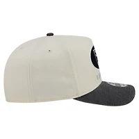Casquette snapback New Era 9FIFTY crème/noire Las Vegas Raiders pour homme