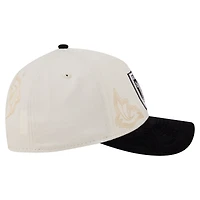 Casquette New Era pour homme, crème/noir, Las Vegas Raiders, modèle Western 9FORTY à monture A ajustable