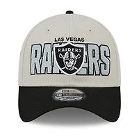 Men's New Era  Cream Las Vegas Raiders 2023 NFL Draft 39THIRTY Flex Hat