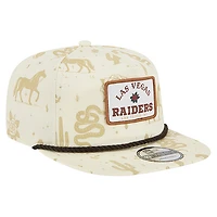 Men's New Era  Cream Las Vegas Raiders Desert Rose 19TWENTY Adjustable Hat
