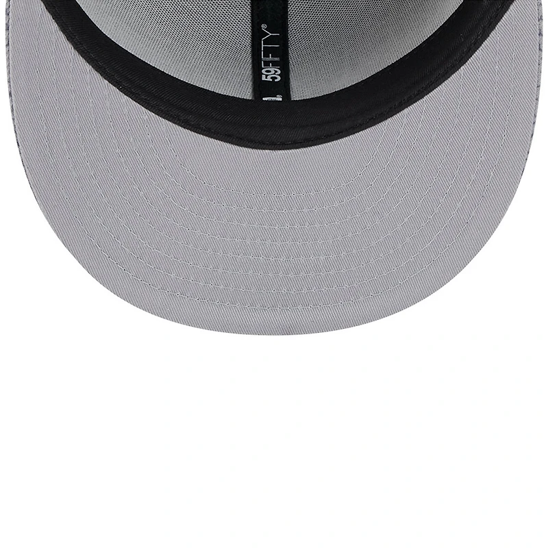 Men's New Era Gray Las Vegas Raiders 2024 Sideline 59FIFTY Fitted Hat