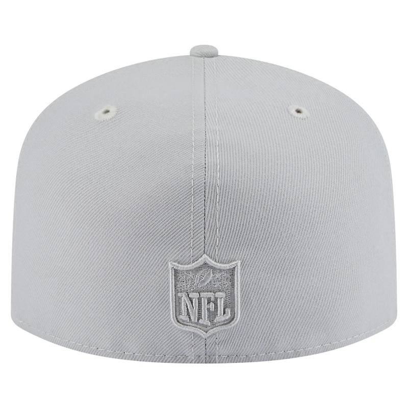 Men's New Era Gray Las Vegas Raiders Color Pack A-Frame 59FIFTY Fitted Hat
