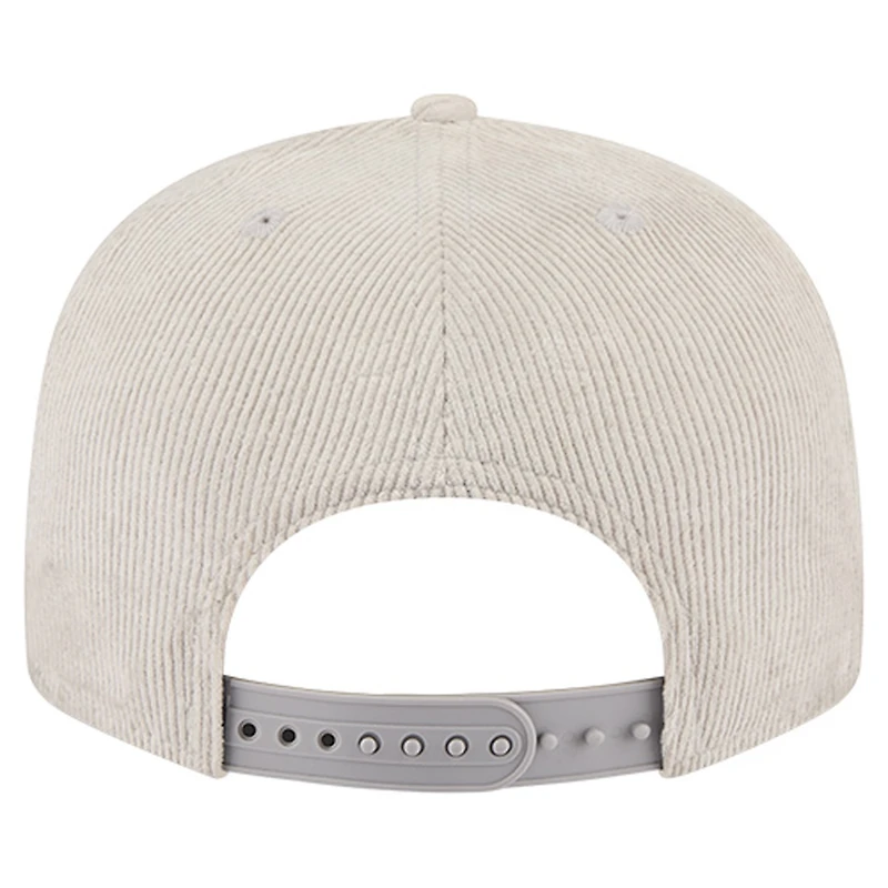 Men's New Era Gray Las Vegas Raiders Cord Rope Corduroy 9FIFTY Snapback Hat