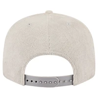 Men's New Era Gray Las Vegas Raiders Cord Rope Corduroy 9FIFTY Snapback Hat