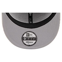 Men's New Era Gray Las Vegas Raiders Cord Rope Corduroy 9FIFTY Snapback Hat