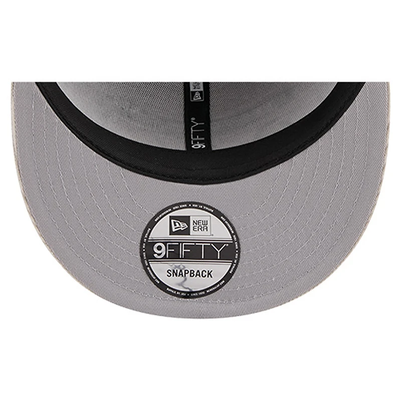 Casquette snapback 9FIFTY en velours côtelé gris New Era pour homme, Las Vegas Raiders