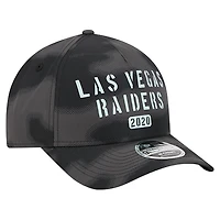 Casquette New Era grise Las Vegas Raiders Halftone Camo 9FORTY pour homme