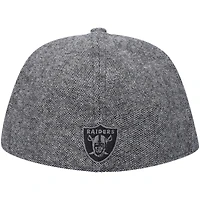 Casquette ajustée Peaky Duckbill grise New Era pour homme, Las Vegas Raiders