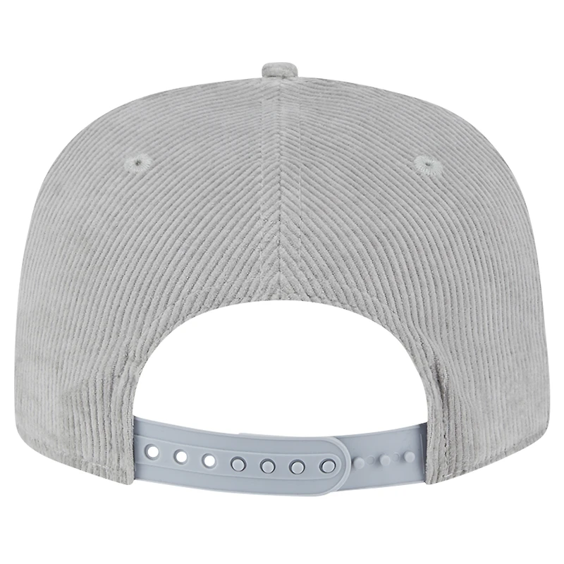 Men's New Era Gray Las Vegas Raiders Throwback Corded Golfer Snapback Hat