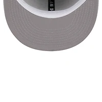 Men's New Era Gray Las Vegas Raiders Throwback Main 59FIFTY Fitted Hat