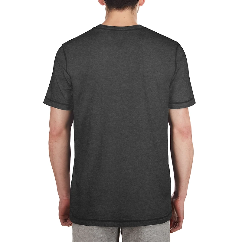 Men's New Era Heather Black Las Vegas Raiders 2024 NFL Training Camp T-Shirt