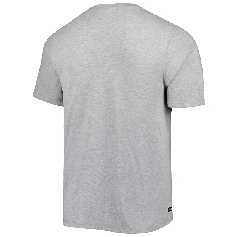 T-shirt New Era Heathered Grey Las Vegas Raiders Combine Authentic Red Zone pour homme