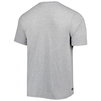 T-shirt New Era Heathered Grey Las Vegas Raiders Combine Authentic Red Zone pour homme