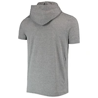 Men's New Era Heathered Gray Las Vegas Raiders Team Brushed Hoodie T-Shirt