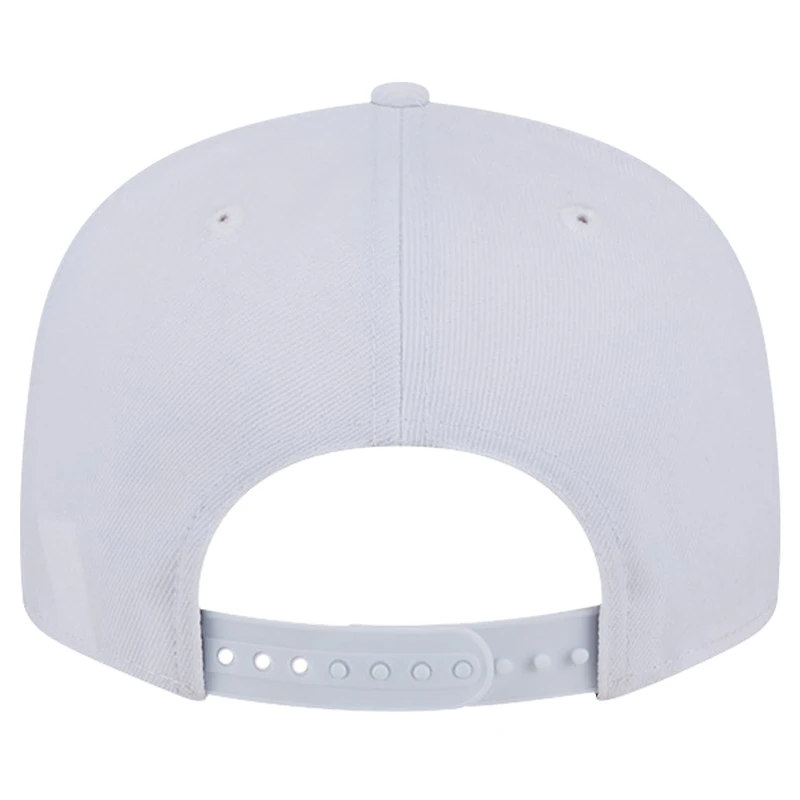 Men's New Era Las Vegas Raiders Main White on White 9FIFTY Snapback Hat